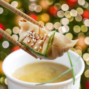 Potstickers with Morehouse Mustard Dipping Sauce in Los Angeles, CA and San Diego CA