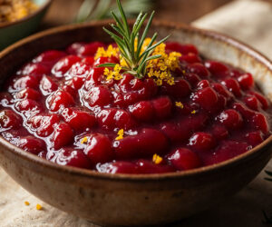 Atomic horseradish cranberry sauce