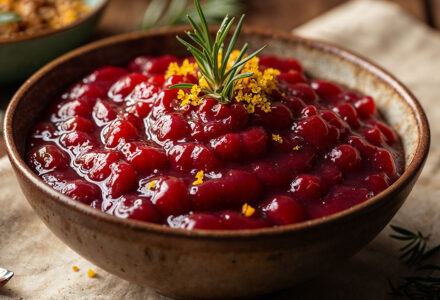 Atomic horseradish cranberry sauce