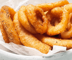 Easy Homemade onion rings recipe in Los Angeles, CA and Santa Barbara, CA.